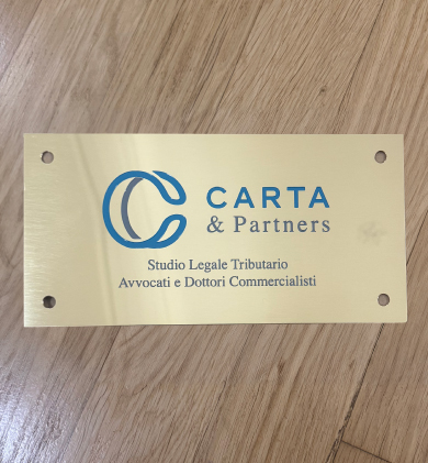 Targa dello Studio Carta & Partners